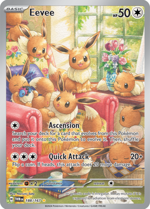 (188/167) Eevee - Illustration Rare - Twilight Masquerade