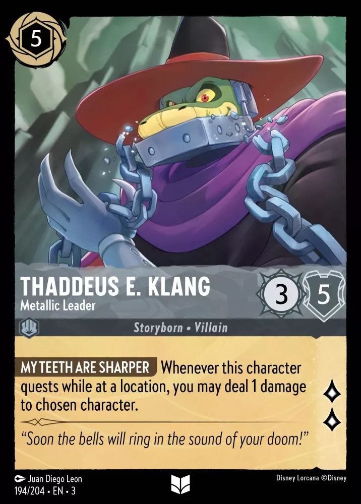 (194/204) Thaddeus E. Klang - Metallic Leader - Holo - Into the Inklands