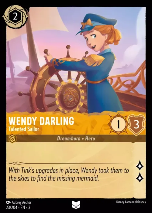 (023/204) Wendy Darling - Talented Sailor - Holo - Into the Inklands