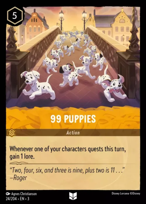 (024/204) 99 Puppies - Holo - Into the Inklands