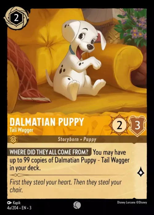 (4a/204) Dalmatian Puppy - Tail Wagger - Holo - Into the Inklands